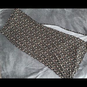 AEO floral maxi skirt with side slits
